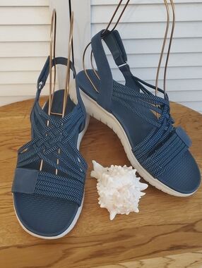 Siketu Blue Comfort Sandals, Size 41 10 (US)